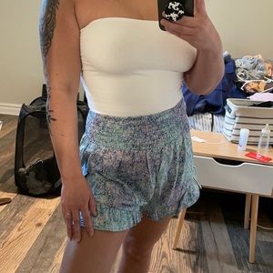 Wild Fable Blue Floral Flowy Shorts